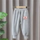 thumbnail image 2 of Odeerbi 3-10 Años Niños Niñas Pantalones de Algodón Con Estampado de Lazo Pantalones de Deporte Casual Con Bolsillos, 2 of 4