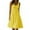 Yellow#1, variant on Rollbacks & More Viikei Dresses for Women,Women's Fashion Holiday Summer Solid Color Sleeveless Party Beach Dress