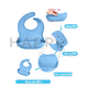 thumbnail image 5 of Set con vaso entrenador bebe + platos de bebe + baberos para bebe + cubiertos I BPA FREE I 5 piezas I Silicona grado alimenticio Happy Life  Kit comida bebe silicona 5 pcs, 5 of 9