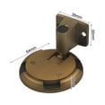 thumbnail image 3 of Floor Door Stopper Adjustable Height No Drill Easy Installation Zinc Alloy, 3 of 9