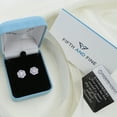 thumbnail image 3 of 1/2Cttw Real Natural Diamond Floral Cluster Stud Earrings Set in 925 Sterling Silver, 3 of 7