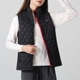 thumbnail image 3 of Chaleco calefactor inteligente con cuello alto y bolsillos para mujer estilo informal holgado para acampar, 3 of 9