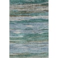 thumbnail image 2 of Addison Rugs Mayfield Premium Machine Washable Transitional Waves Teal Rectangle Rug, 10' x 14', 2 of 7