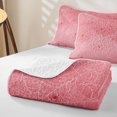 thumbnail image 4 of Feelyou Spooky Spider Web Quilt King, Cute Pink Halloween Spider King Coverlet Set, 3pcs, 1 Comforter and 2 Pillowcases, 4 of 7