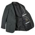 thumbnail image 3 of Spring Notion Big Boys' Two Button Blazer, Charcoal-B, 3 of 3