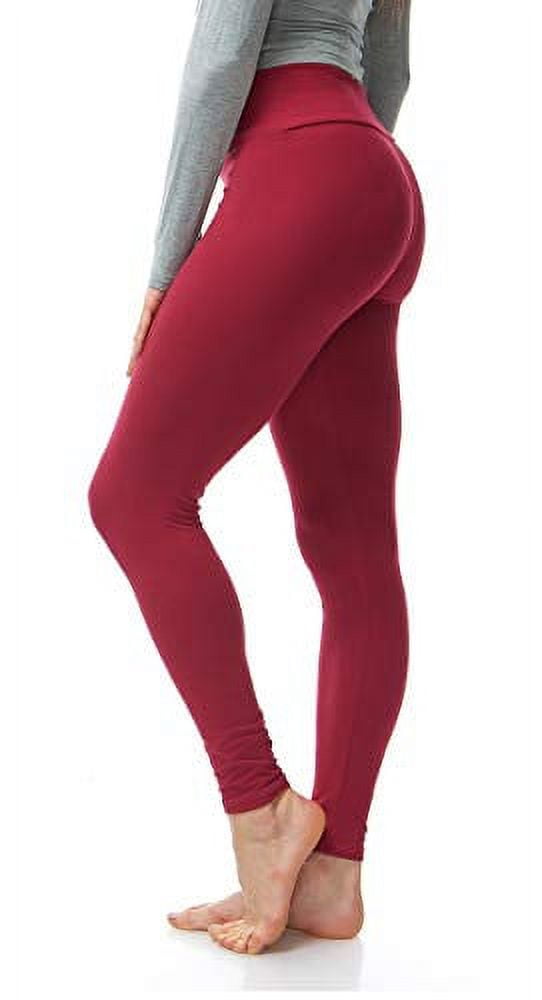 LMB Lush Moda Leggings for Women with Comfortable Yoga Waistband - Buttery  Soft in Many of Colors - fits X-Small to X-Large, Black