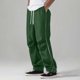 thumbnail image 2 of Pantalones holgados rectos deportivos retro para hombre para primavera/verano - Pantalones de poliéster de color liso, 2 of 6