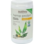 Nutiva Organic Hemp Protein Powder, Vanilla, 15g Protein, 1.0 Lb