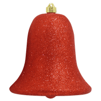 Christmas By Krebs 7" (180mm) Ornament, Commercial Grade Indoor Outdoor Shatterproof Plastic Water Resistant Bell Ornament