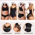 thumbnail image 5 of SUCS Women Lace Shapewear Bodysuit Corset Slimming Body Shaper Tummy Control Fajas Colombianas Waist Trainer Slimming Underwear, 5 of 8