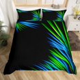 thumbnail image 2 of Erosebridal 3D Glowing Comforter Cover Queen, Modern Abstract Bedding Queen Size, Geometry Striped Decor, Reversible 3pcs（No Comforter）, 2 of 6