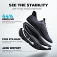 thumbnail image 2 of ALLSWIFIT Men's Slip-On Walking Shoes Wide Toe Box | Hands-Free Barefoot Feel, Cushioned Running Sneakers with Arch Support for Gym & Tennis, 2 of 9