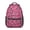 Black and Pink, variant on Geometric Triangle Beige Pattern Backpack for School, Cute School Bag with Adjustable Shoulder Straps and Padded Back, 15.3"x11"x6.7"