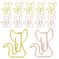 thumbnail image 2 of 30 clips de papel con forma de gato, clips metálicos creativos para notas, alfileres decorativos, marcapáginas de papel con forma única para oficina, escuela y hogar., 2 of 5