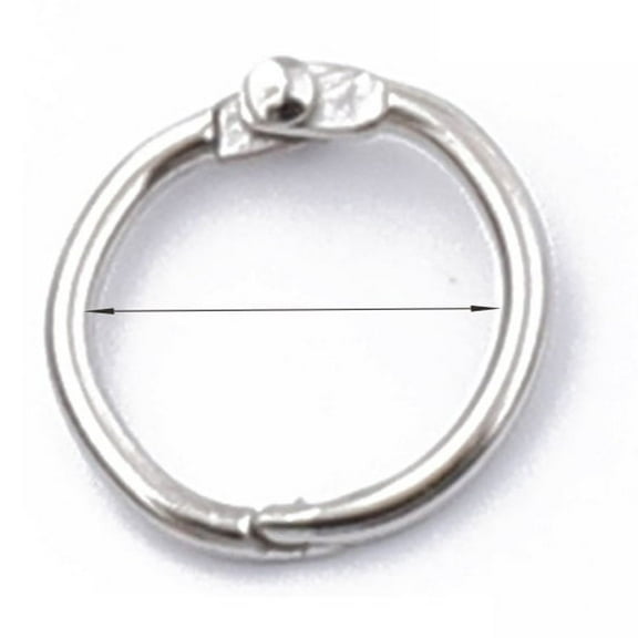 0.75 Inch Loose Leaf Binder Rings - 50 Pack Nickel Plated Steel Rings for Office and School