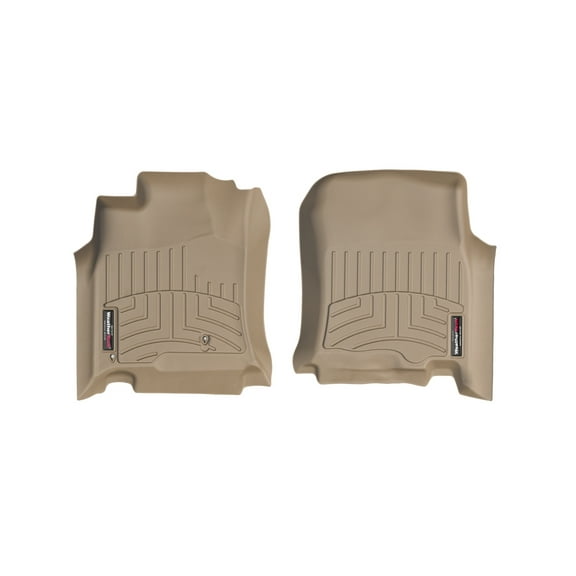 WeatherTech Custom Fit FloorLiners compatible with 2003-2009 Toyota 4Runner - 1st Row (Driver & Passenger), Tan