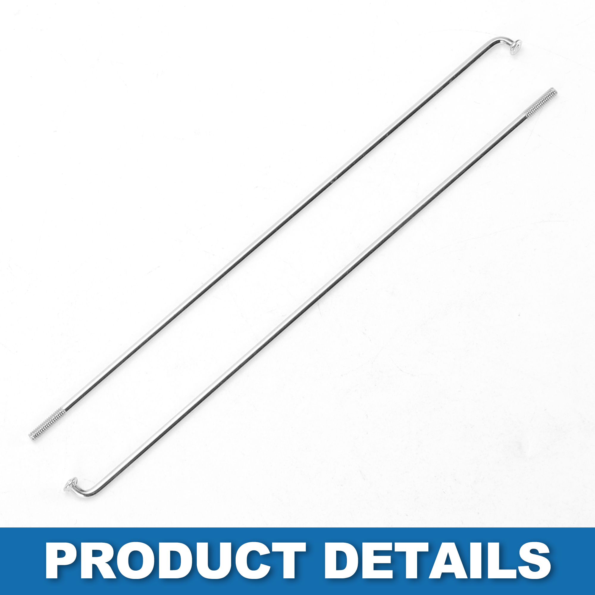 Unique Bargains 36Pcs 14G Mountain Bike Spokes for Bicycle Carbon Steel Silver 5.71"