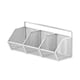 thumbnail image 2 of Organizador de cesta colgante de cocina montado en la pared | Especiero multifunción | Estante de cocina sin instalación de perforación | Bastidor de almacenamiento de ABS | 36x15x8cm | Blanco |, 2 of 6