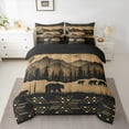 thumbnail image 2 of Castle Fairy Teens Animal Bear 7-Piece Twin Bedding Sets,Tribal Aztec Bedding Comforter Set,Lodge Cabin Breathable Sheet Sets,Luxury Bedroom Decor, 2 of 8