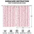 thumbnail image 2 of Pink Leopard Print Curtains-blackout Curtains Bedroom Decor Living Room Darkening Grommet Window Drapes 2 Panels Set 52"x 84", 2 of 2