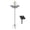 B-Gray, variant on Solar Powered Floating Bird Bath Durable Outdoor Bird Feeder Tub Effortless Ground Stake Setup For Backyard Garden Nature Observation