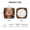 thumbnail image 6 of Lsque Whimsical Flower Crown Maiden Printed Square Couch Cushion Covers, Floral Sofa Cushion Covers Replacement, Stretch Couch Covers for Couch-16.9in, 6 of 9