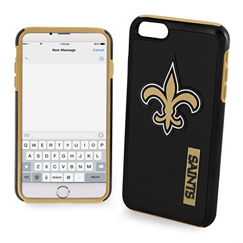FOCO NFL New Orleans Saints Hybrid for iPhone SE (2022-20), 8, 7, 6S, 6 (4.7")