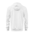 thumbnail image 6 of cocolona Mens Full Zip Hoodie Cargo Multiple Pockets Workout Sweatshirts Fall Winter Casual Long Sleeve Hooded Jacket White 2XL, 6 of 8