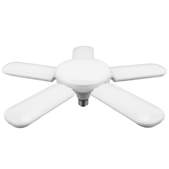 Bombilla LED para garaje, 100 W, luces de techo para garaje, 5 paneles ajustables, 8000 lm, E26, E27, 6500 K, luz diurna, luces LED para tienda, 85-265 V
