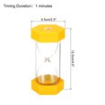 thumbnail image 2 of Uxcell 1 Minute Sand Timer, Hexagon Small Sandy Clock, Count Down Sand Glass Yellow, 2 of 5