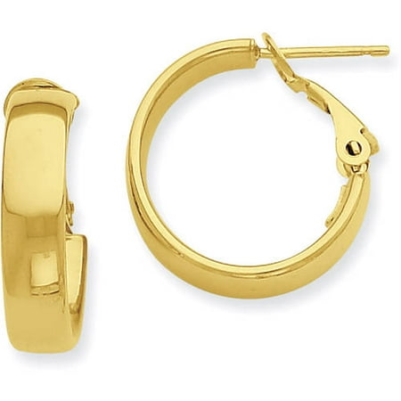 Jewelrypot - 14kt Yellow Gold Hoop Earrings - Walmart.com