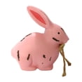 thumbnail image 1 of Centro de mesa decorativo estilo vintage con forma de conejito de Pascua de 5 pulgadas Rosa, 1 of 9