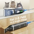 thumbnail image 6 of Oneisall X2+N5 Cat Clippers for Matted Hair, 2 in 1 Cat Grooming Kit, Quiet Cordless Cat Shaver and Paw Trimmer for Long Hair, Cat Hair Trimmer for Grooming, Pet Clippers for Cats, Navy & Black, 6 of 9