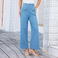 thumbnail image 6 of Women's High Waist Wide Leg Stretch Pants, Comfortable Elastic Waist, Tailored Fit, and Flattering for Office, 6 of 16