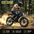thumbnail image 4 of TST Electric Bike for Adults, 48V/31.2AH Battery, 110 Miles Range, 20"x4" Fat Tire, 750W Motor Off-Road E Biker, Tested to UL2849 Standard by SGS, 4 of 8