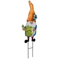 thumbnail image 4 of Northlight Welcome Friends Gnome Spring Outdoor Garden Stake - 22" - Orange, 4 of 7