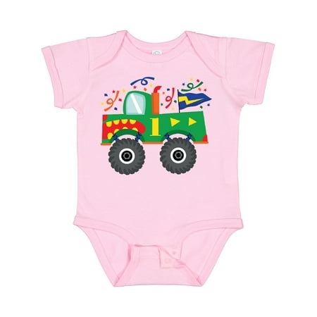 

Inktastic 1st Birthday Monster Truck Gift Baby Boy Bodysuit