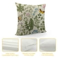 thumbnail image 4 of COMIO  Floral Spring Pillow Covers, Herbs and Wild Flowers Botanical Plants Throw Pillow Cases Sage Green Floral Vintage Outdoors Decor for Home Bed Car Couch, 4 of 5