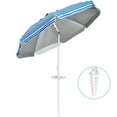 thumbnail image 2 of Gymax 7.2ft Beach Umbrella Outdoor Patio Garden w/ Carrying Bag Sand Anchor Blue, 2 of 10