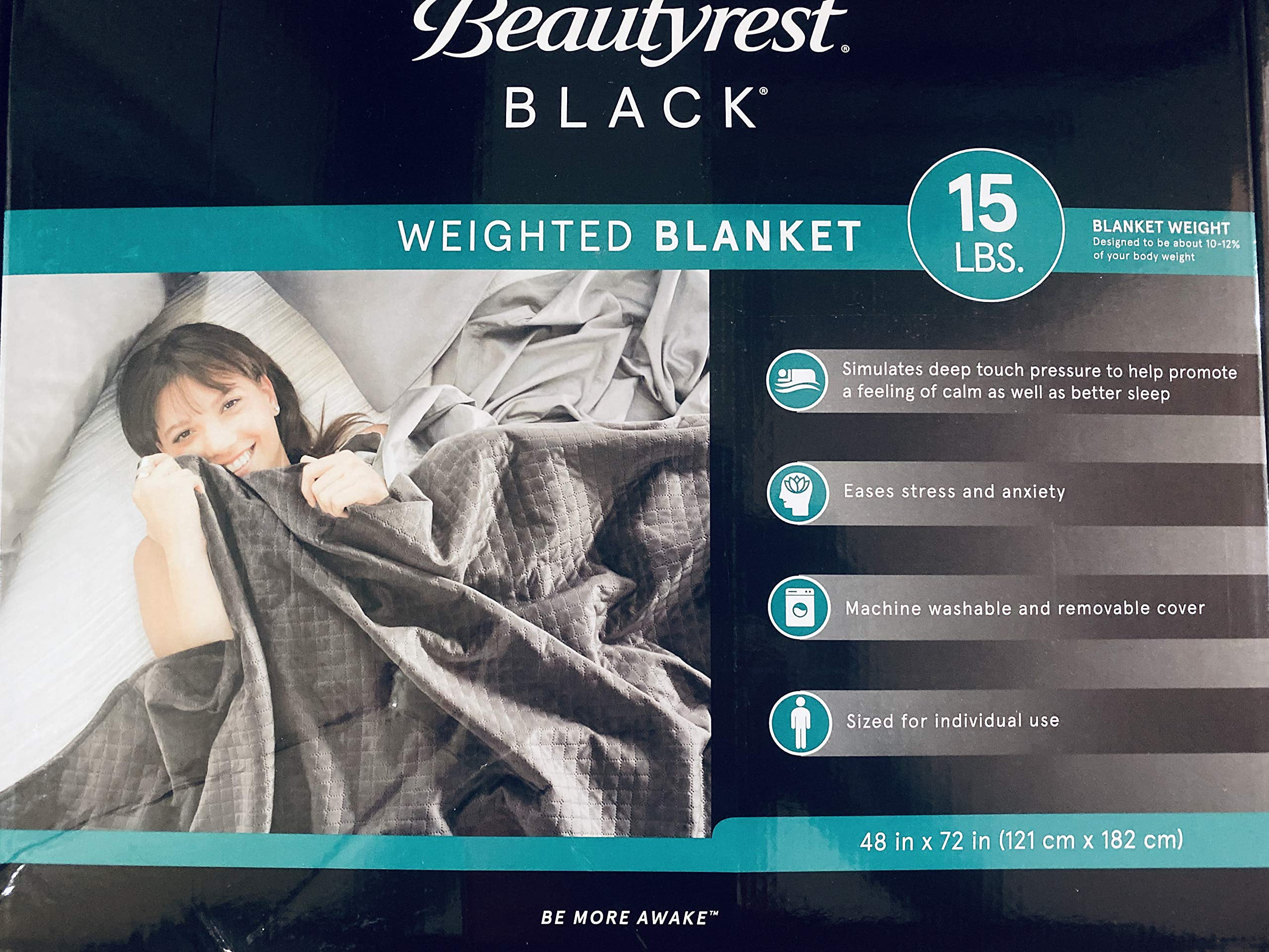 Beautyrest Weighted Blanket 15 Lb 48 X 72 