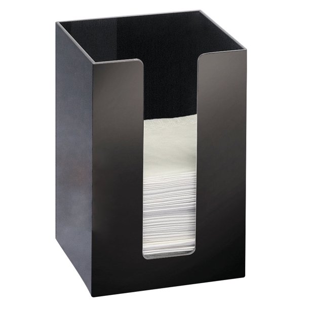 5.5W x 5.5D x 8H Classic Black Beverage Napkin Holder