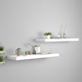thumbnail image 1 of vidaXL Floating Wall Shelves 2 pcs White 80x23.5x3.8 cm MDF, 1 of 5