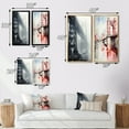 thumbnail image 4 of Designart "Bridge Shrouded in Fog I" Bridges Wall Art Set Of 2 - Grey Architecture Canvas Set For Living Room Decor, 4 of 7