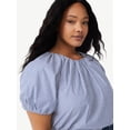 thumbnail image 5 of Free Assembly Women's Bubble Top with Short Sleeves, 5 of 5