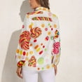 thumbnail image 2 of Lollipop Food Candy Long Sleeve Blouse Woman Streetwear Casual Shirts Summer Oversize Woman Streetwear Clothing Birthday Present, 2 of 7