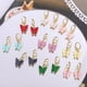 thumbnail image 5 of Versión de nuevos pendientes de moda de color acrílico pendientes de mariposa pendientes pequeños frescos dulces coloridos atractivo colorido fácil de usar, 5 of 6