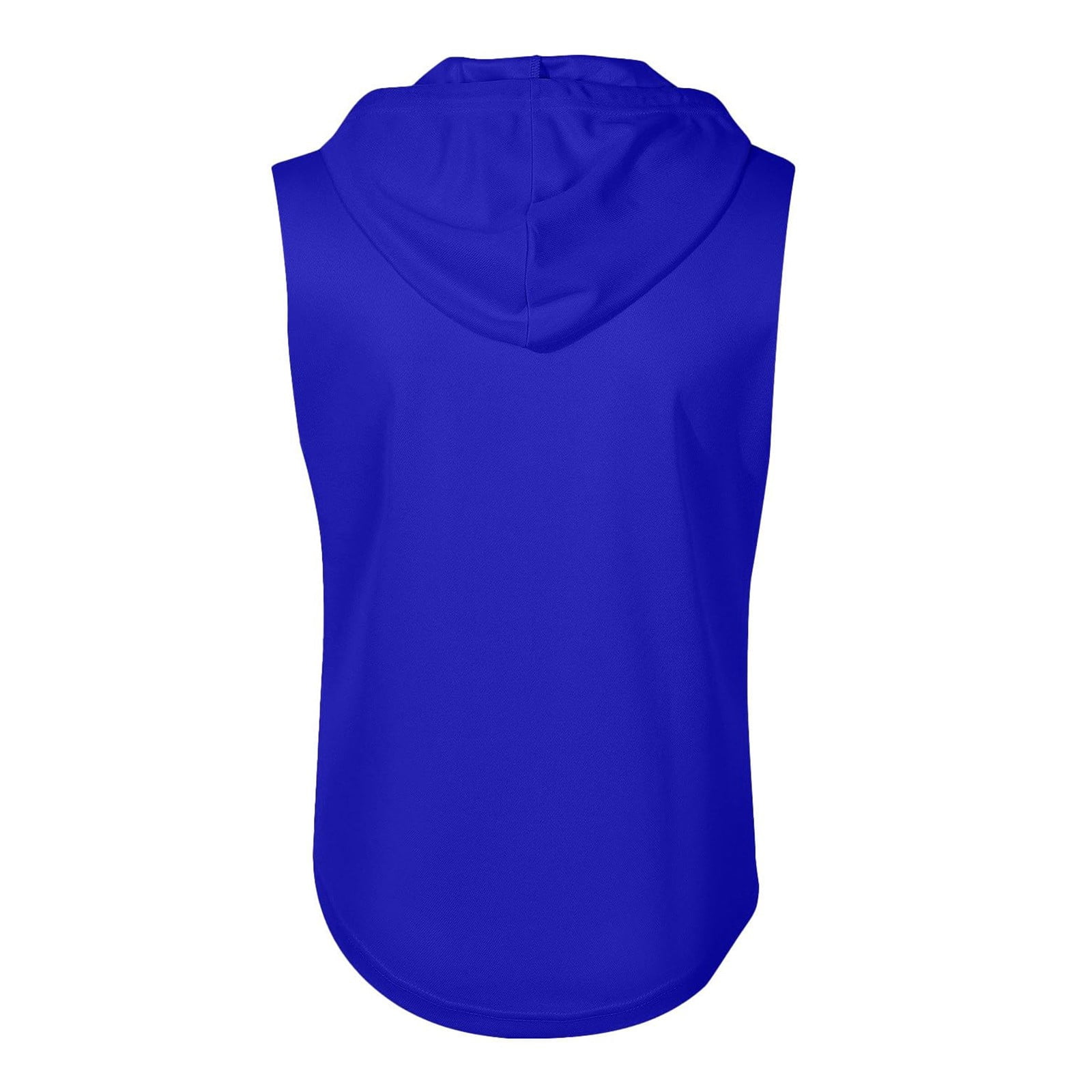 Men's Hooded Zipper Cardigan 60% Cotton 40% Linen Sleeveless Vest Quick Dry Breathable Workout Running Bodybuilding Casual Gym Outdoor Sports Beach | Zenithor,Blue L