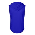 thumbnail image 3 of LEKWK Mens Tank Top Hooded Sleeveless Zip up Muscle Athletic Tops with Pockets Drawstrings Lightweight Loose Fit Gym Shirts Summer Running Workout Outfits, 3 of 4