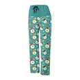 thumbnail image 6 of Antqov Womens Pajama Pants, Christmas Print Drawstring Fashionable Straight Pants, Home Festive Gatherings Comfortable Casual Pants, 6 of 6