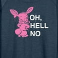 thumbnail image 3 of Instant Message - Punk Rabbit Oh Hell No  - Women's Lightweight French Terry Long Sleeve Shirt, 3 of 6